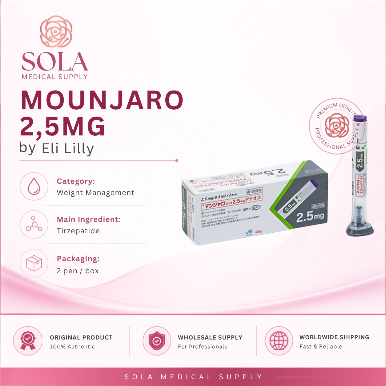 Mounjaro 2.5mg for Aesthetic Clinics: A Practical Wholesale Sourcing Guide