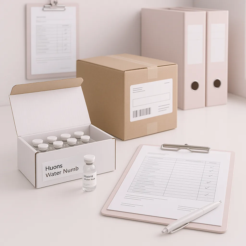 A Procurement Guide to Huons Water Numb for Spas, Clinics and Resellers logistics and documentation
