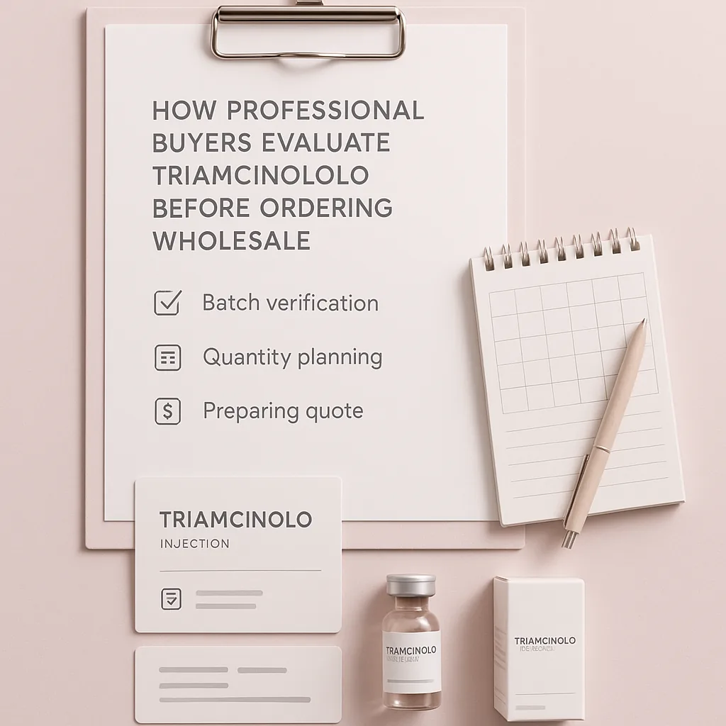 How Professional Buyers Evaluate Triamcinolo Before Ordering Wholesale buyer checklist
