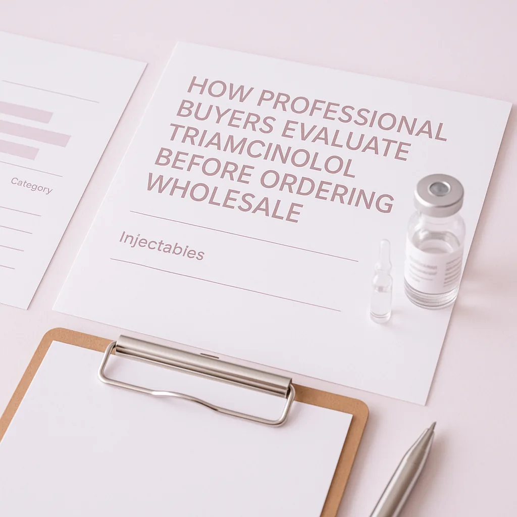 How Professional Buyers Evaluate Triamcinolo Before Ordering Wholesale concept visual