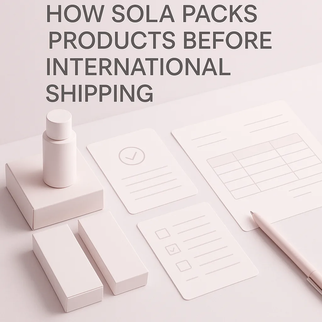 How SOLA Packs Products Before International Shipping buyer checklist