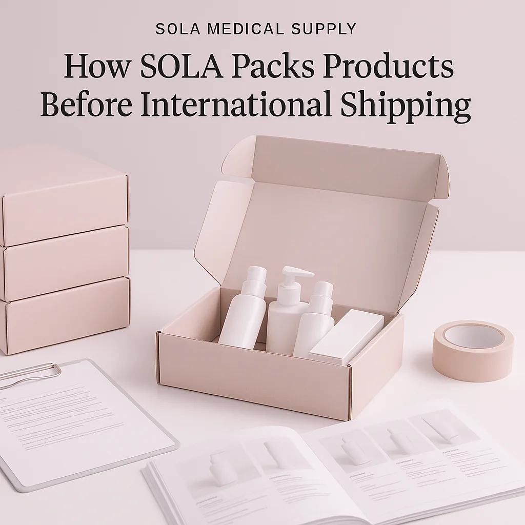 How SOLA Packs Products Before International Shipping