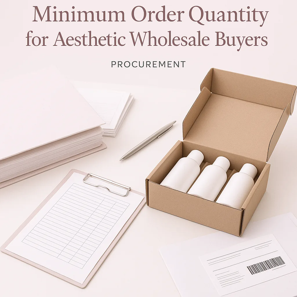 Minimum Order Quantity for Aesthetic Wholesale Buyers logistics and documentation