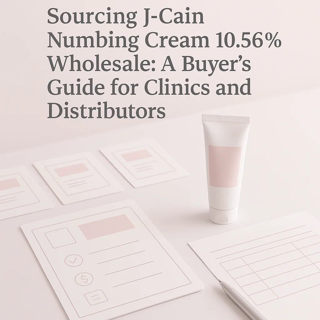 Sourcing J-Cain Numbing Cream 10.56% Wholesale: A Buyer's Guide for Clinics and Distributors buyer checklist