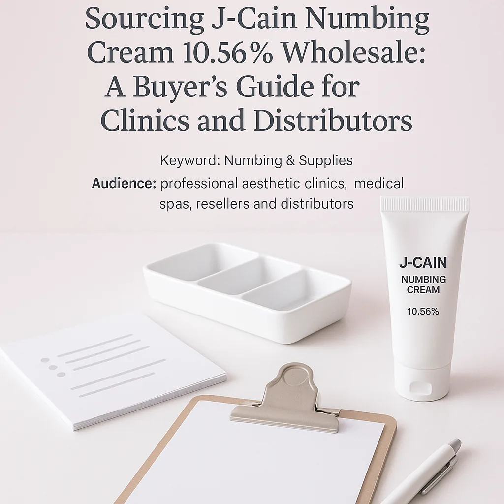 Sourcing J-Cain Numbing Cream 10.56% Wholesale: A Buyer's Guide for Clinics and Distributors concept visual