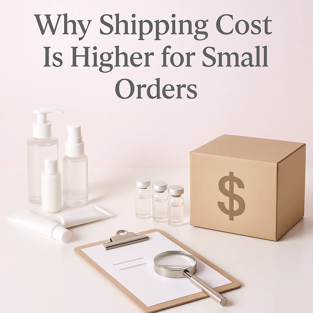 Why Shipping Cost Is Higher for Small Orders concept visual